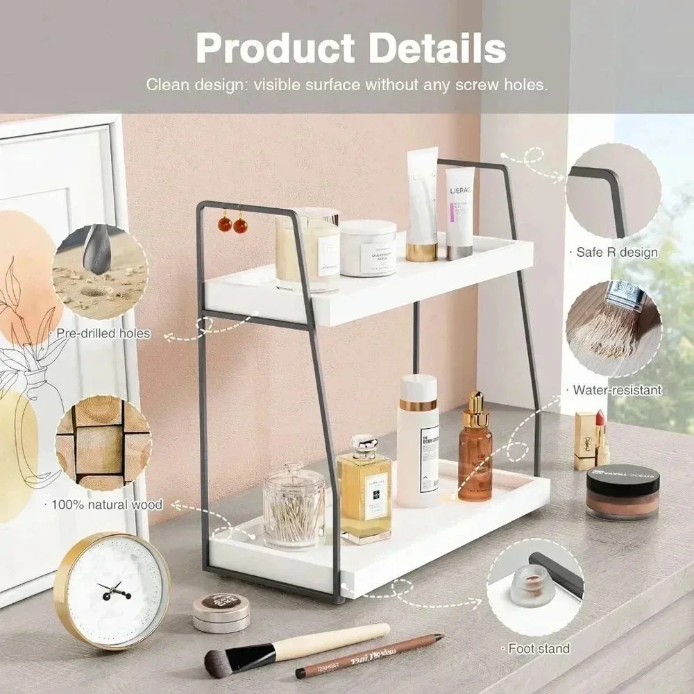 Bathroom Organizer Countertop, Counter Organizer for Bathroom Decor